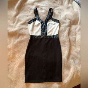 Faux Leather Dress